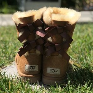 Tan UGG Bow Boots